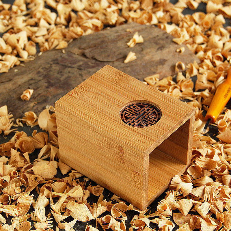 Vintage Chinese Style Desk Storage Pen Holder