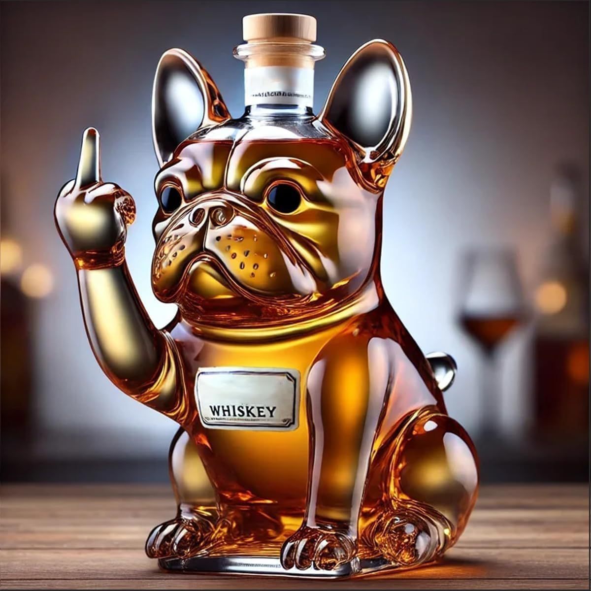 Funny French Whiskey Bottle