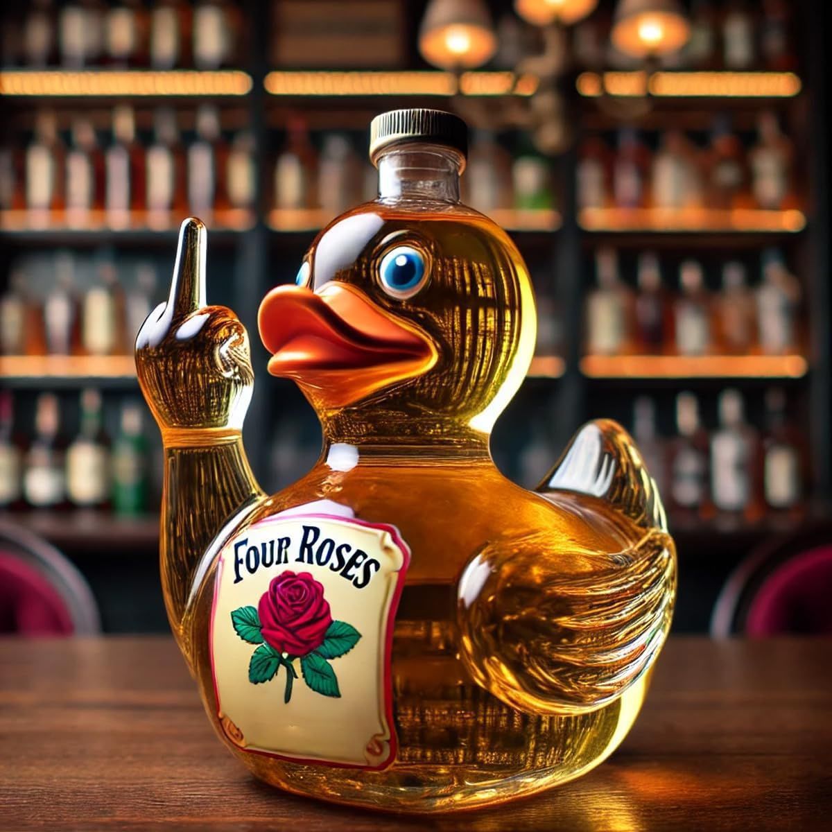 Funny French Whiskey Bottle