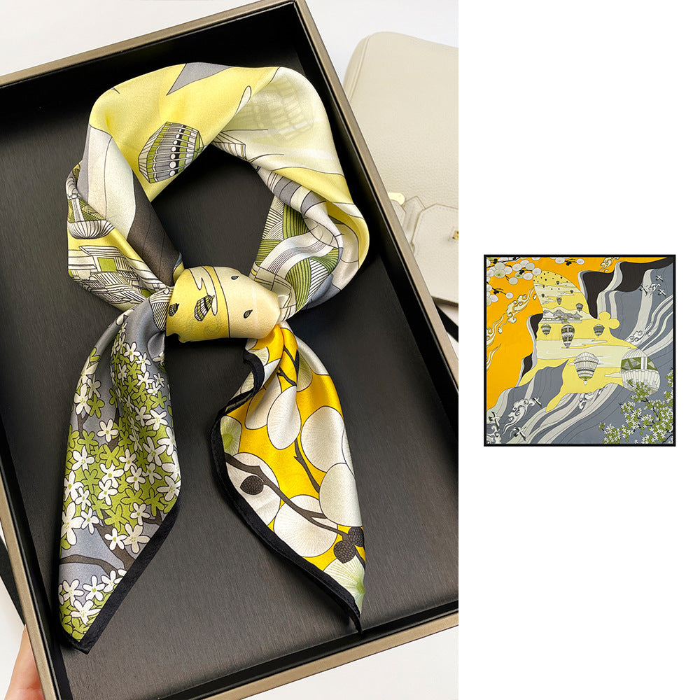 70CM Silk Handkerchief Luxurious