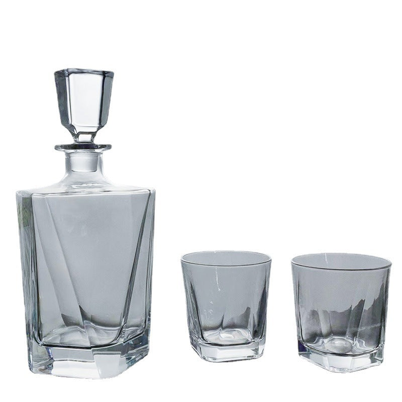 New Whiskey Wine Bottle Transparent Crystal Glass Wine Decanter
