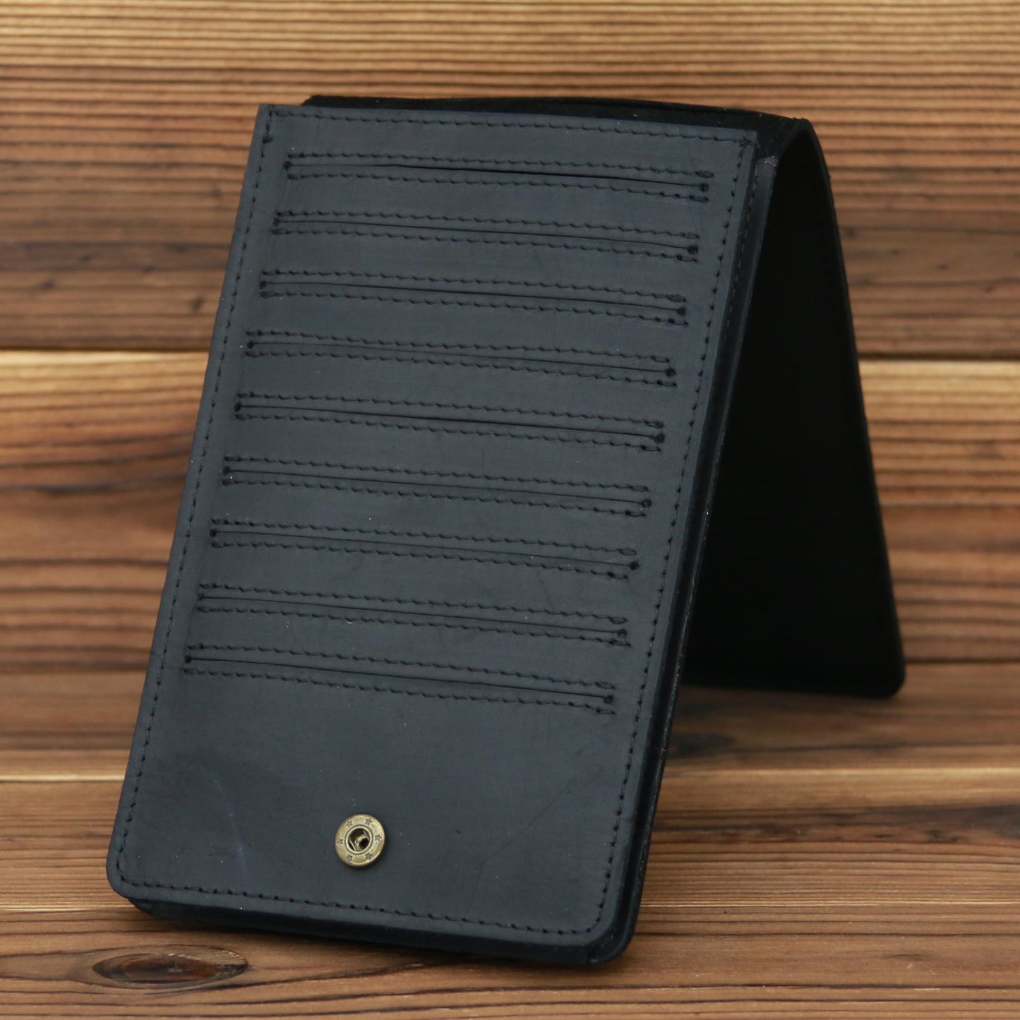 Men's Simple Leather Long Phone Bag