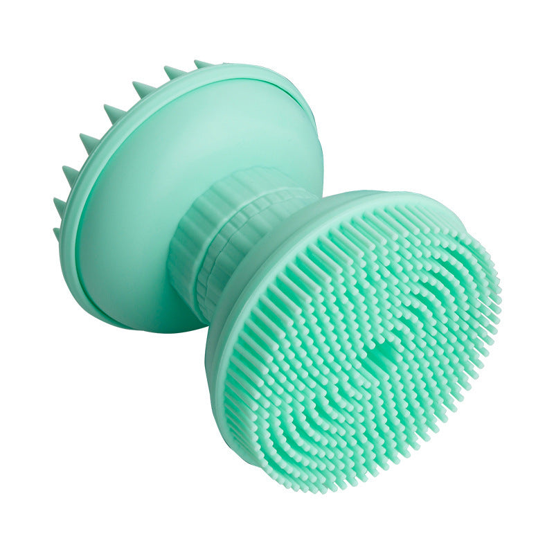 Double-Sided Shower Brush Silicone Shower Shampoo Brush