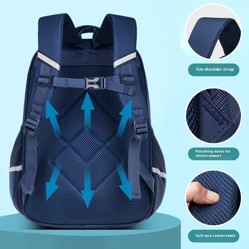 Large Capacity Children's Backpack Handsome Offload Wear-resistant Waterproof Primary School Student Schoolbag