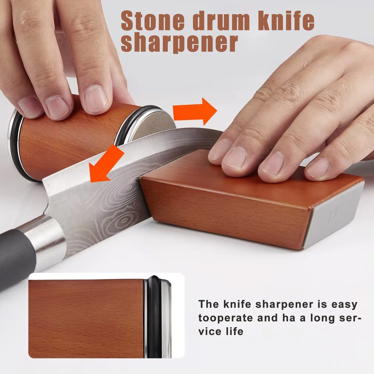Knife Sharpener Kit Rolling Edge Countertop Knife Sharpener Knife Stone For Cooking