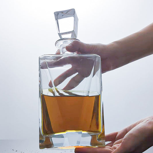 New Whiskey Wine Bottle Transparent Crystal Glass Wine Decanter