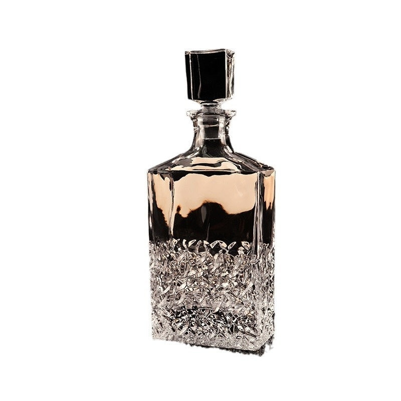 European Whiskey Wine Bottle Crystal Glass Wine Set