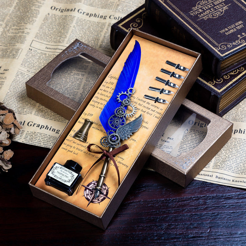 Wings Fountain Pen Dip Pen Ink Quill Set