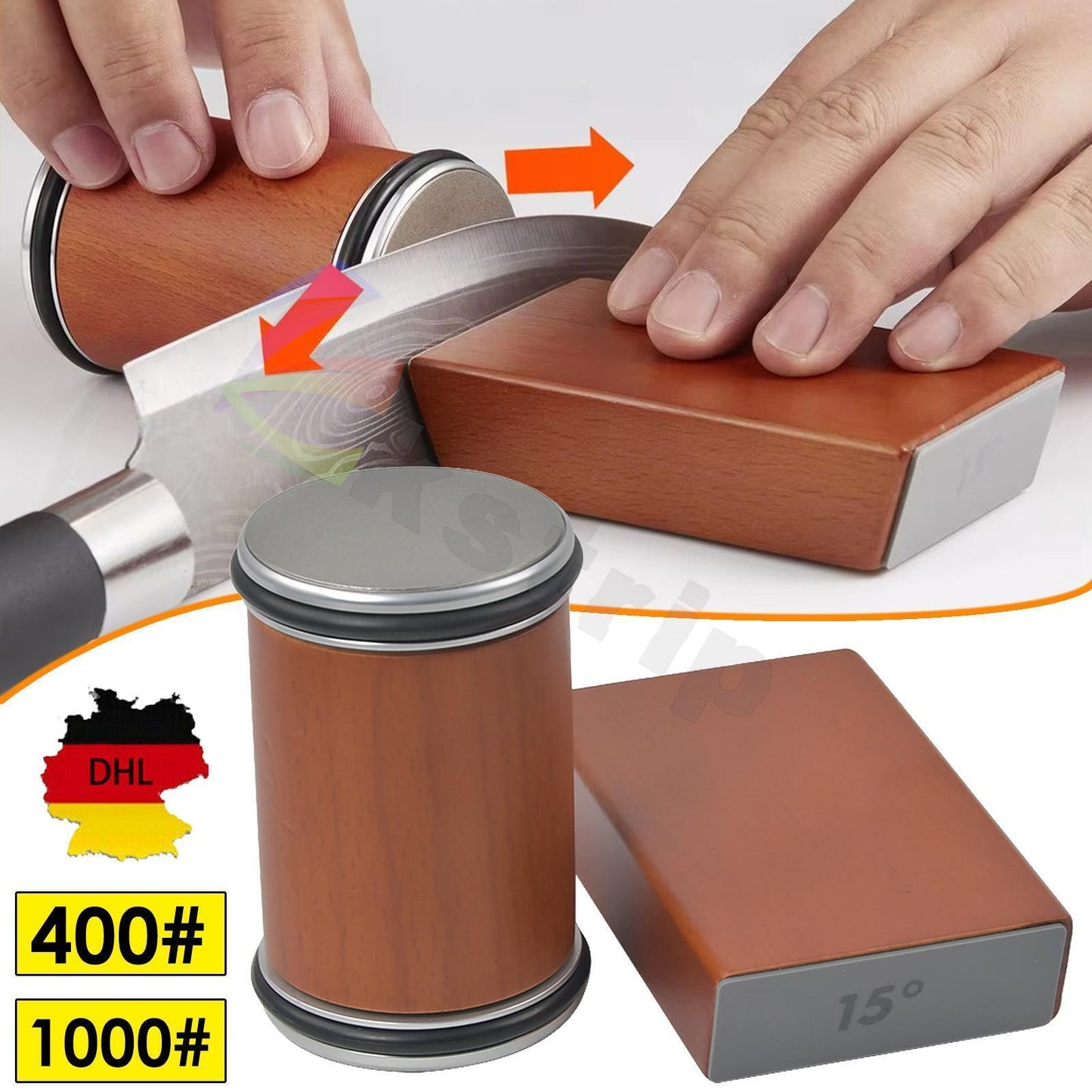 Knife Sharpener Kit Rolling Edge Countertop Knife Sharpener Knife Stone For Cooking