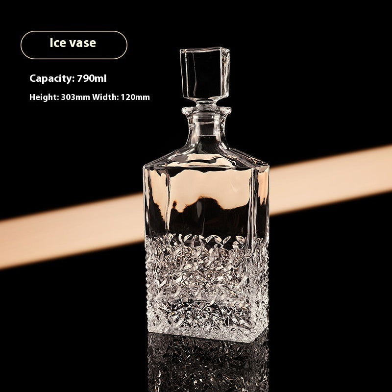 European Whiskey Wine Bottle Crystal Glass Wine Set