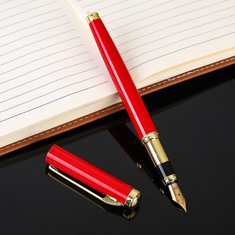 Business Metal Fountain Pen Calligraphy Pen Iridium Nib