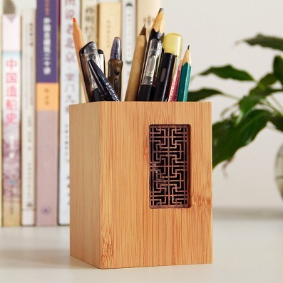 Vintage Chinese Style Desk Storage Pen Holder