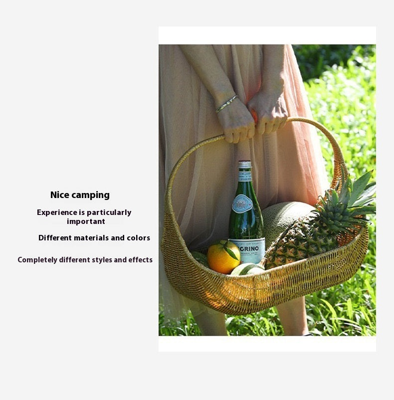 Hand-carrying Multifunctional Fruit Basket Picnic Picking